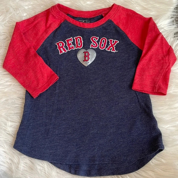 Girl’s Red Sox raglan style baseball shirt size 4T - Picture 1 of 3